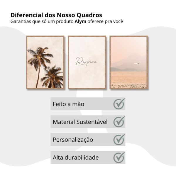 Kit Com 3 Quadros Respire - Image 3