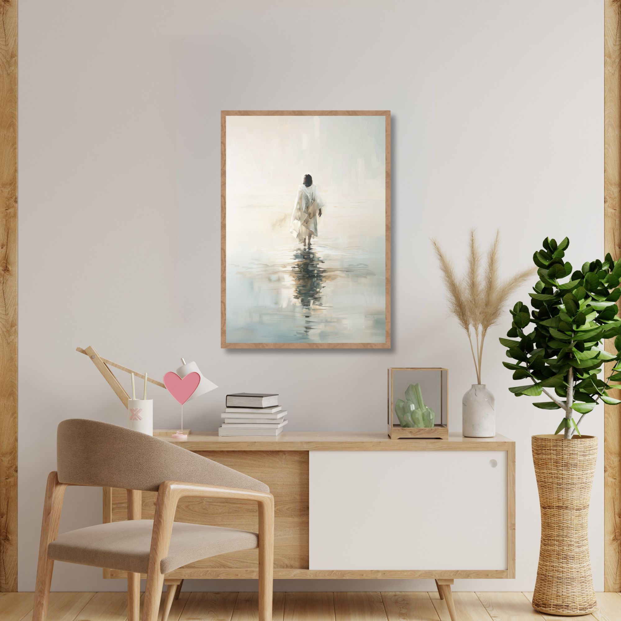 Quadro Jesus Anda Sobre As Águas