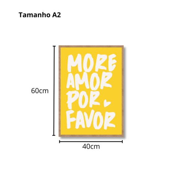 Quadro More Amor Amarelo - Image 10