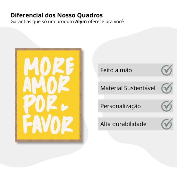 Quadro More Amor Amarelo - Image 11