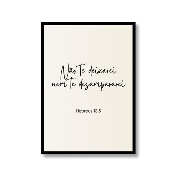 Quadro Não Te Deixarei Hebreus - Image 7
